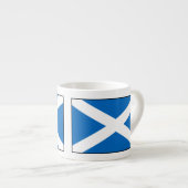 Schottland-Flagge Espressotasse (Vorderseite Rechts)