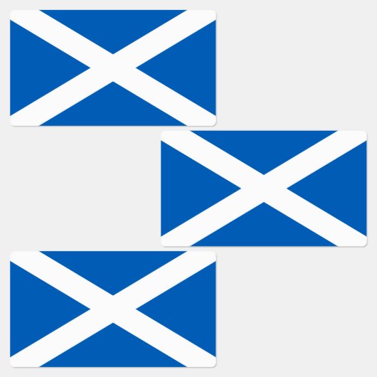 Schottland-Flagge Etiketten (Gruppe)