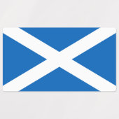 Schottland-Flagge Etiketten (Design 1)
