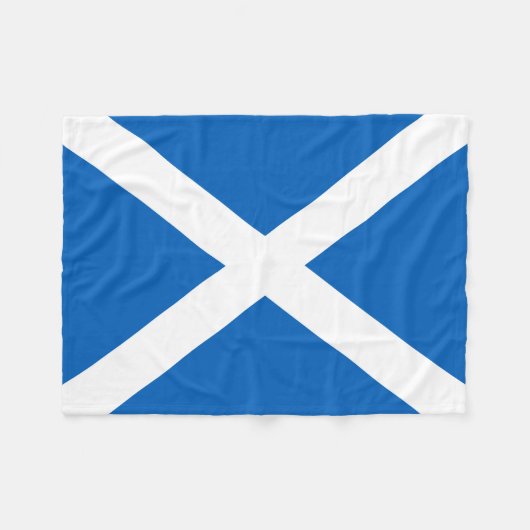 Schottland-Flagge Fleecedecke (Vorderseite (Horizontal))