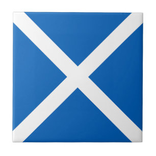 Schottland-Flagge Fliese