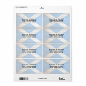 Schottland-Flagge für Altholzkörner (Vorne)