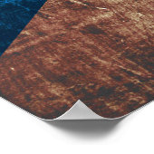 Schottland-Flagge für Altholzkörner Poster (Ecke)