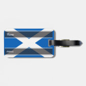 Schottland-Flagge Gepäckanhänger (Rückseite horizontal)