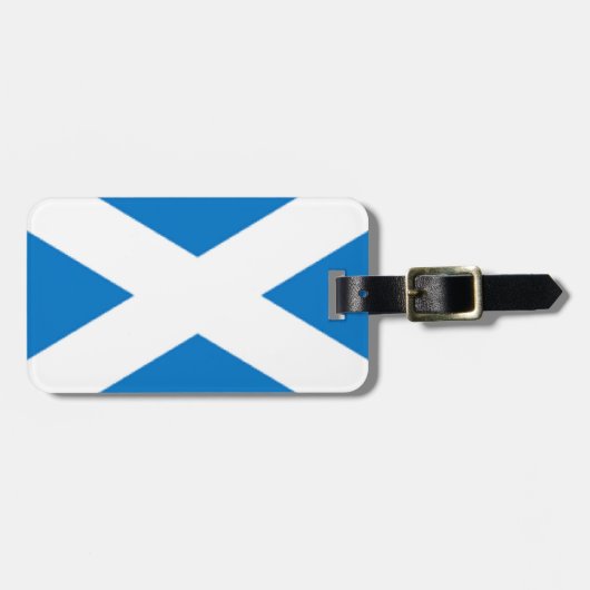 Schottland-Flagge Gepäckanhänger (Vorderseite horizontal)