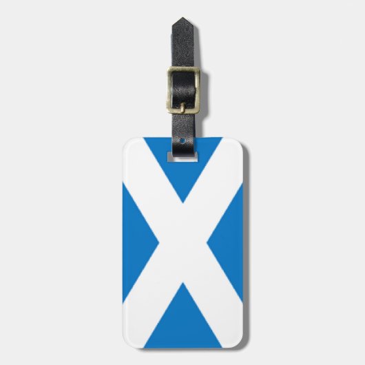 Schottland-Flagge Gepäckanhänger (Vorderseite vertikal)
