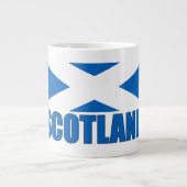 Schottland-Flagge Jumbo-Tasse (Vorderseite)