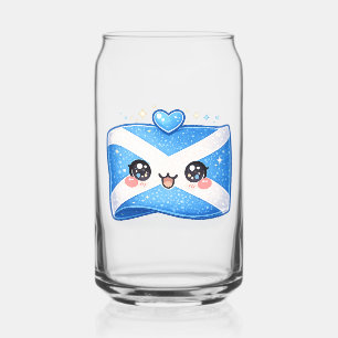Schottland-Flagge Kawaii-Glastumbler Dosenglas