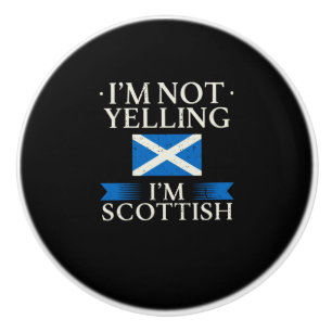 Schottland-Flagge Keramikknauf