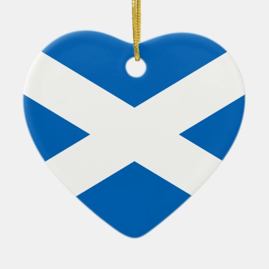Schottland-Flagge Keramikornament (Vorne)