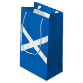 Schottland-Flagge Kleine Geschenktüte (Rückseite Schrägansicht)