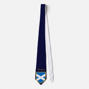Schottland-Flagge mit individuellem Namen Krawatte