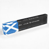 Schottland-Flagge Namensplakette
