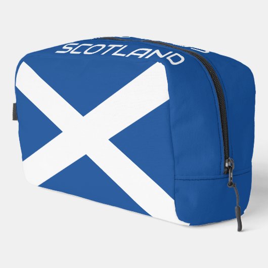 Schottland-Flagge personalisierter Toilettenbeutel Waschbeutel (Rechte Ecke)