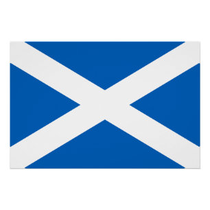 Schottland-Flagge Poster