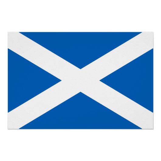 Schottland-Flagge Poster (Vorderseite)