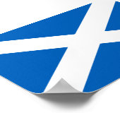 Schottland-Flagge Poster (Ecke)