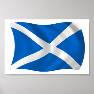 Schottland Flagge Poster Druck
