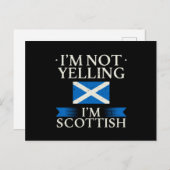 Schottland-Flagge Postkarte (Vorne/Hinten)