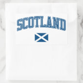Schottland + Flagge Rechteckiger Aufkleber (Tasche)