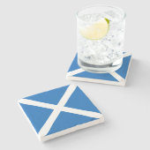 Schottland-Flagge Steinuntersetzer (Seitenansicht)