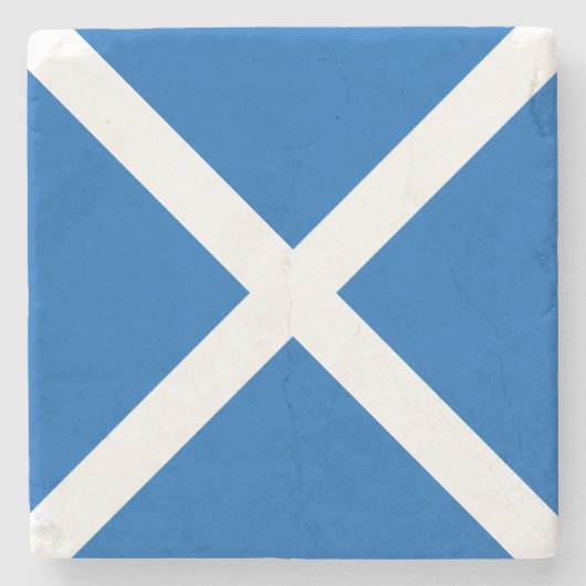Schottland-Flagge Steinuntersetzer (Vorderseite)