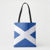 Schottland-Flaggen-blaues Weiß Tasche (Vorderseite)