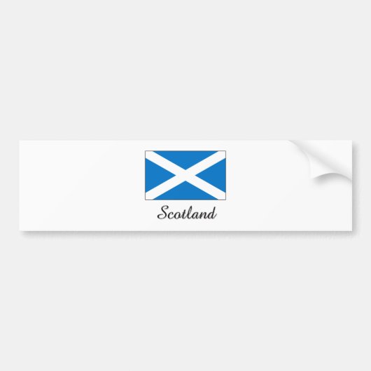 Schottland-Flaggen-Entwurf Autoaufkleber (Vorne)