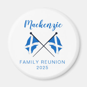 Schottland-Flaggen Familientreffen Magnet