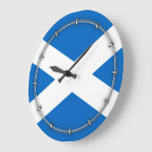 Schottland-Flaggen-Freiheit Große Wanduhr (Winkel)