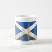 Schottland-Flaggen-Goldweihnachtsbaum-Tasse Kaffeetasse (Mittel)