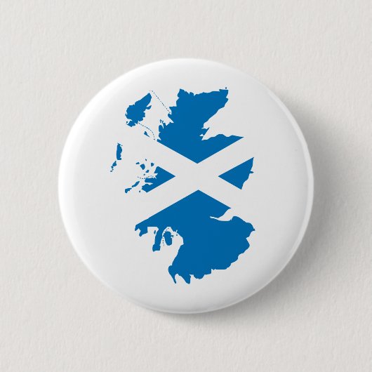 Schottland-Flaggen-Karte Größengleich Button (Vorderseite)