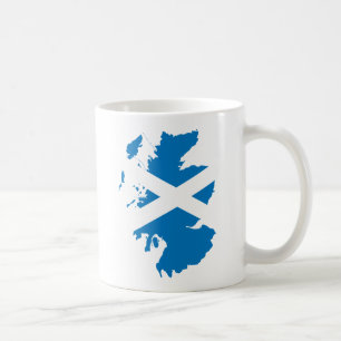 Schottland-Flaggen-Karte Größengleich Kaffeetasse