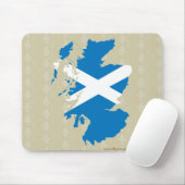 Schottland-Flaggen-Karte Größengleich Mousepad (Mit Mouse)