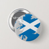 Schottland-Flaggenkarte Button (Vorne & Hinten)