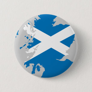 Schottland-Flaggenkarte Button