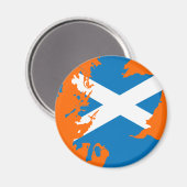 Schottland-Flaggenkarte Magnet (Vorderseite/Rückseite)