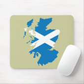 Schottland-Flaggenkarte Mousepad (Mit Mouse)