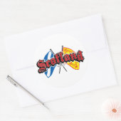 Schottland Flags Runder Aufkleber (Umschlag)