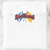 Schottland Flags Runder Aufkleber (Tasche)