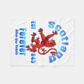 Schottland Forever Est 843 Alba Gu Brath Fleecedecke (Vorderseite (Horizontal))