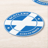 Schottland Forever Runder Pappuntersetzer (Angewinkelt)