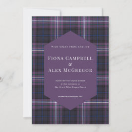 Schottland Forever Tartan Einladung