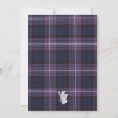 Schottland Forever Tartan Einladung (Rückseite)