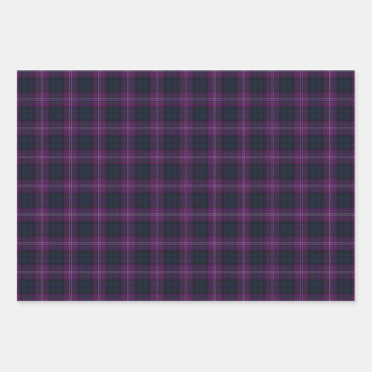 Schottland Forever tartan karierte Musterfamilie Geschenkpapier Set (Vorderseite)