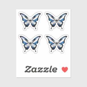 Schottland Frack Butterfly Flag Aufkleber