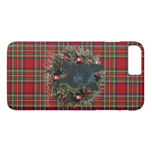 Schottland Frohe Weihnachten Case-Mate iPhone Hülle (Rückseite (Horizontal))