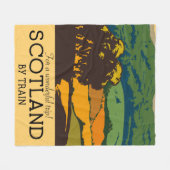 Schottland "Für eine wunderbare Reise!" Fleecedecke (Vorderseite (Horizontal))