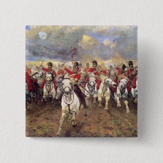 Schottland für immer (Kavalleriebeamte) (Militär) Button (Vorderseite)