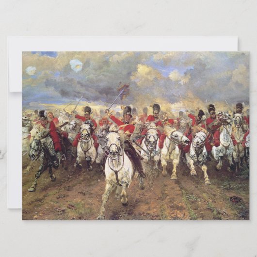 Schottland für immer (Kavalleriebeamte) (Militär) Karte (Vorderseite)